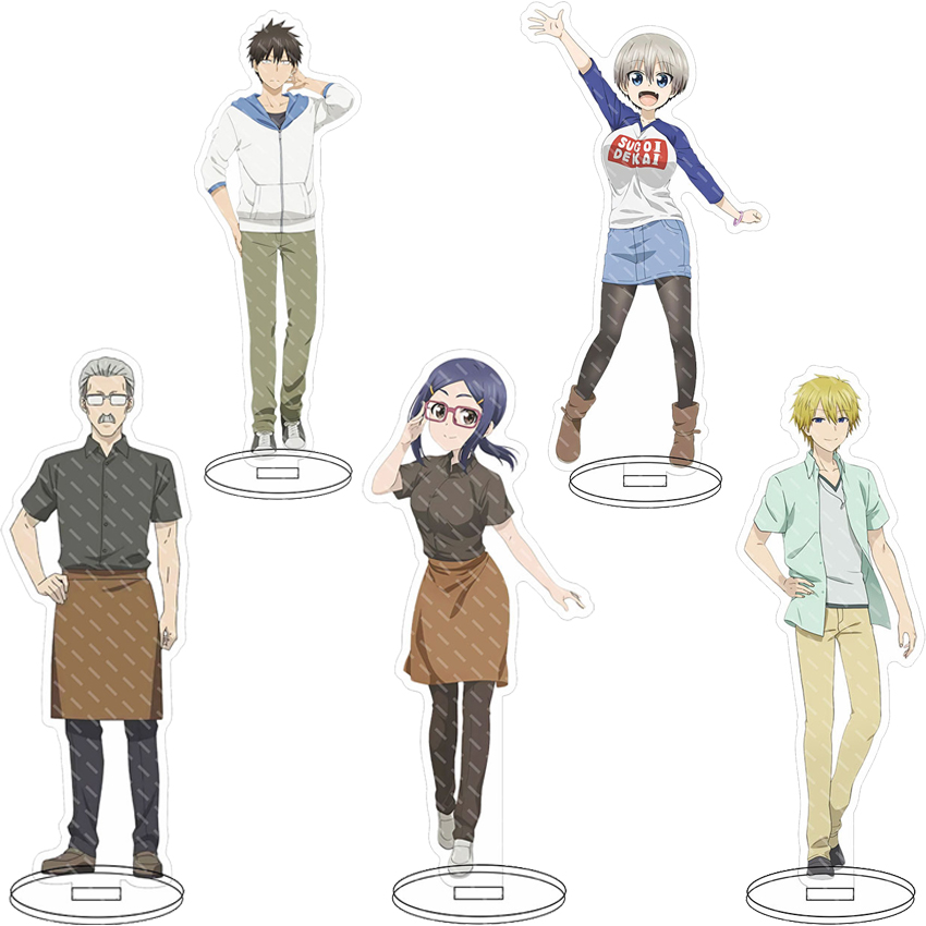 Anime Merchandise Accessories - 16CM アニメアクリルスタンド「宇崎ちゃんは遊びたい！」 ‌ 宇崎花、桜井真一、浅井あみ ‌ コスプレフィギュア装飾品ギフト