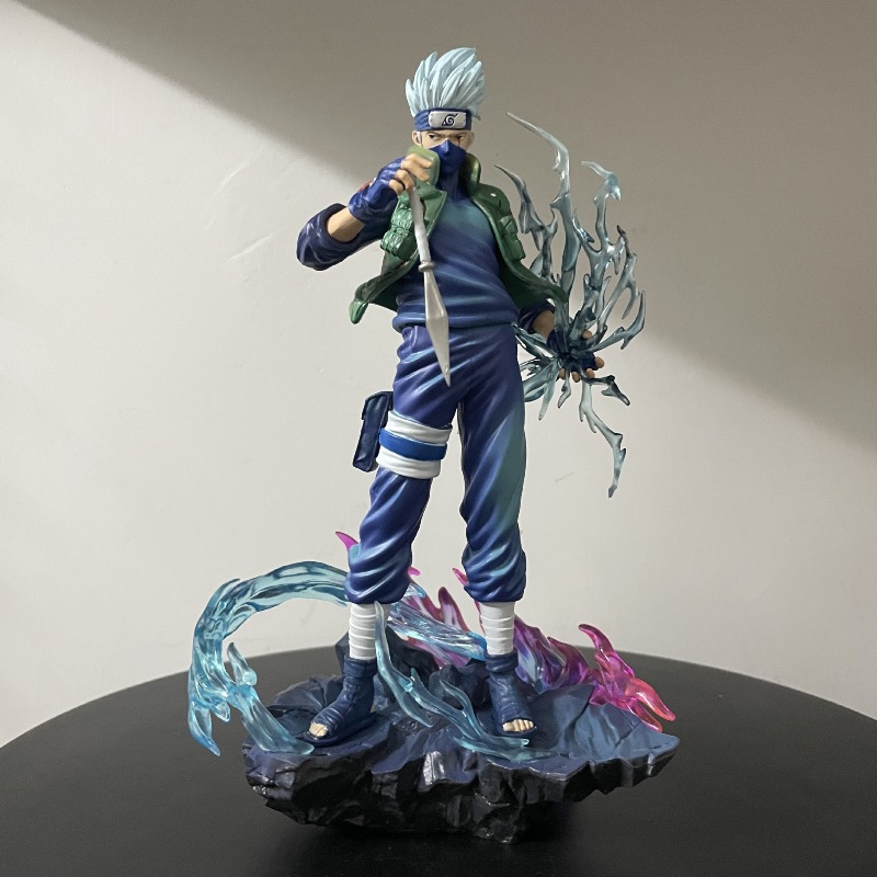 Anime Merchandise Naruto - 十年の百回の挑戦カカシナルトアニメトレンド誕生日プレゼントデスクトップグッズフィギュアモデルデコレーション