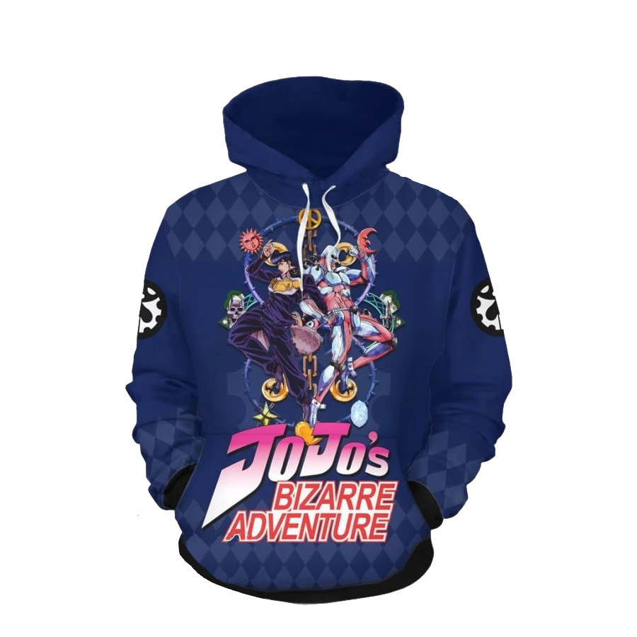 Anime Merchandise Men - ジョジョの奇妙な冒険 クラシックなアニメ、映画、テレビシリーズ、ゲームのキャラクタージッパー付きジャケット、アニメ、マンガのグッズ。