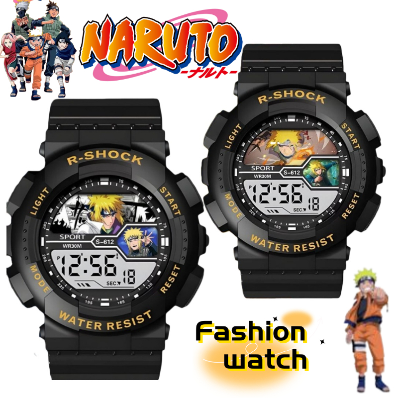 Anime Merchandise Naruto - ナルト春野サクラうちはオビトアニメグッズファッション電子時計ティーンスポーツ腕時計友人への誕生日プレゼント