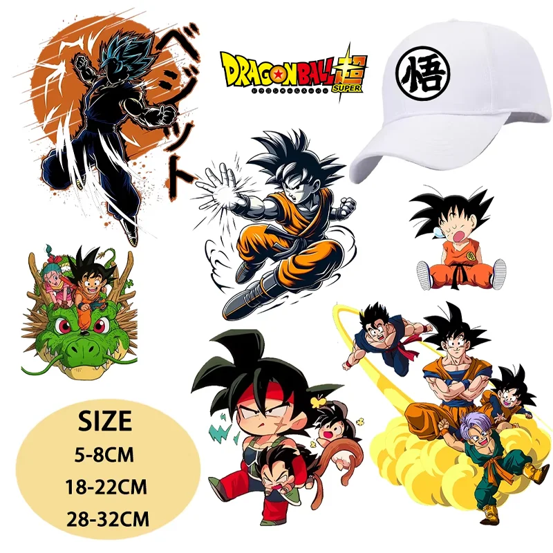 Anime Merchandise Men - ドラゴンボール 熱転写ステッカー Tシャツ 帽子 男女兼用 DIY