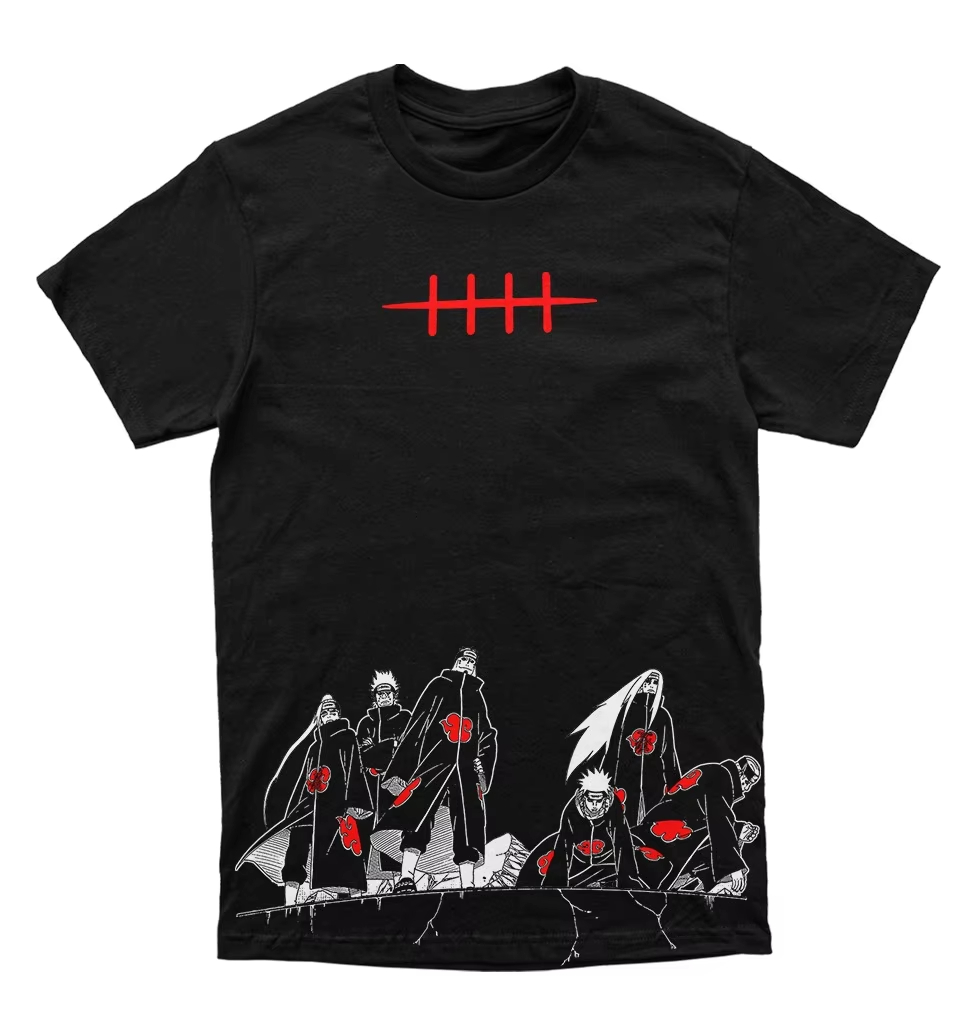 Anime Merchandise Men - ナルトペイン暁六道マンガグラフィック Tシャツ男性女性アニメカジュアルコットンストリートファン Tシャツ