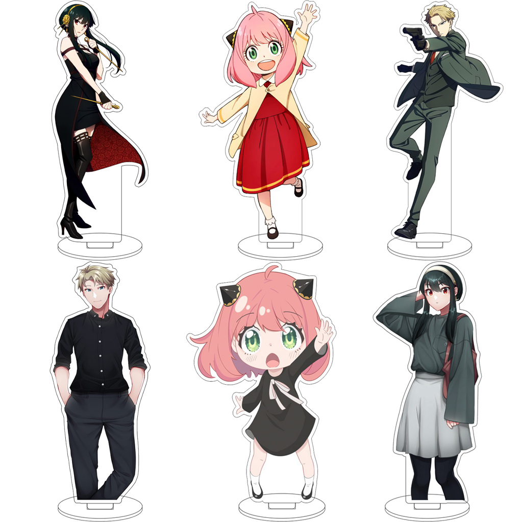 Anime Merchandise Accessories - 16 センチメートルアニメ SPY×FAMILY ヨールフォージャーアーニャフォージャーロイドフォージャーボンドフォージャーコスアクリルフィギュアスタンド装飾品クリスマスギフト