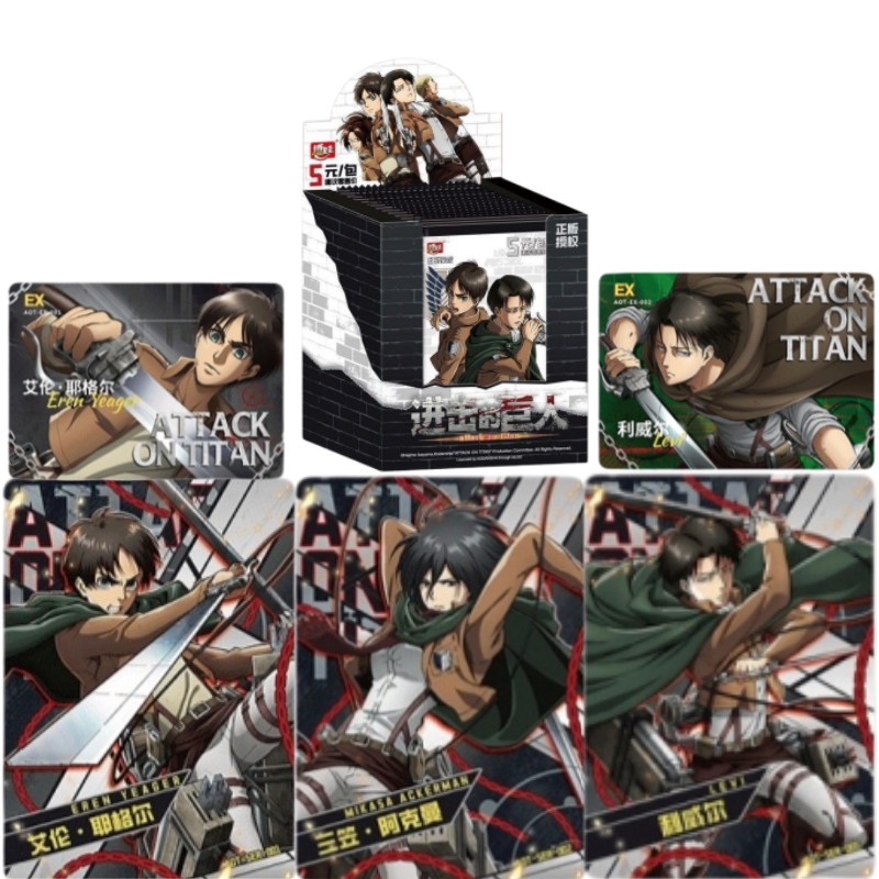 Anime Merchandise Bd - 公式正規品 進撃の巨人 フリーシリーズカード アニメグッズ ミカサ・アッカーマン エレン・イェーガー