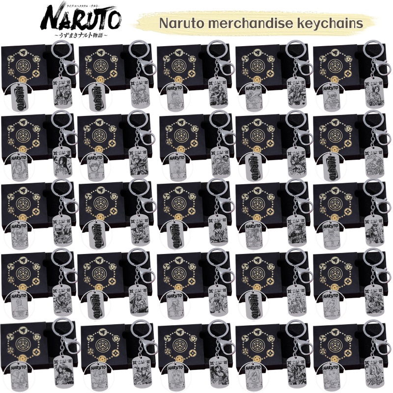Anime Merchandise Naruto - ナルトアニメグッズキーホルダー うちはイタチ、忍者マダラ、サスケ、オビト、ナルト、カカシ チタン鋼ペンダントバッグチャーム