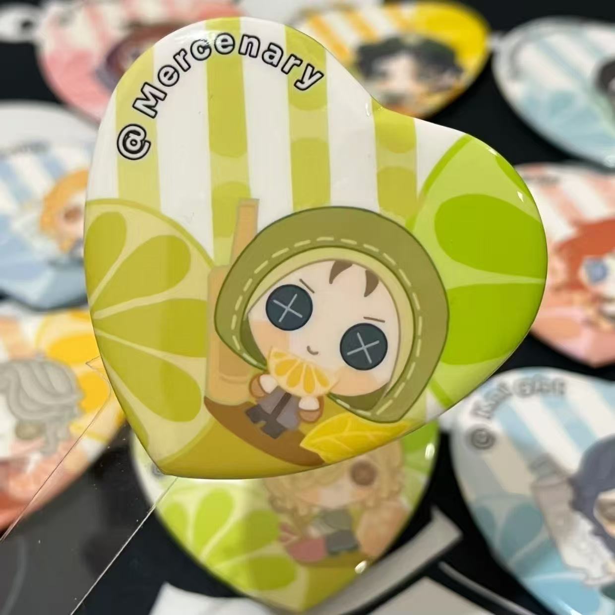 新しい第五人格コスプレグッズ、キツネの尻尾ハートバー、バッジ - Anime Cosplay Merchandise のレビューと価格