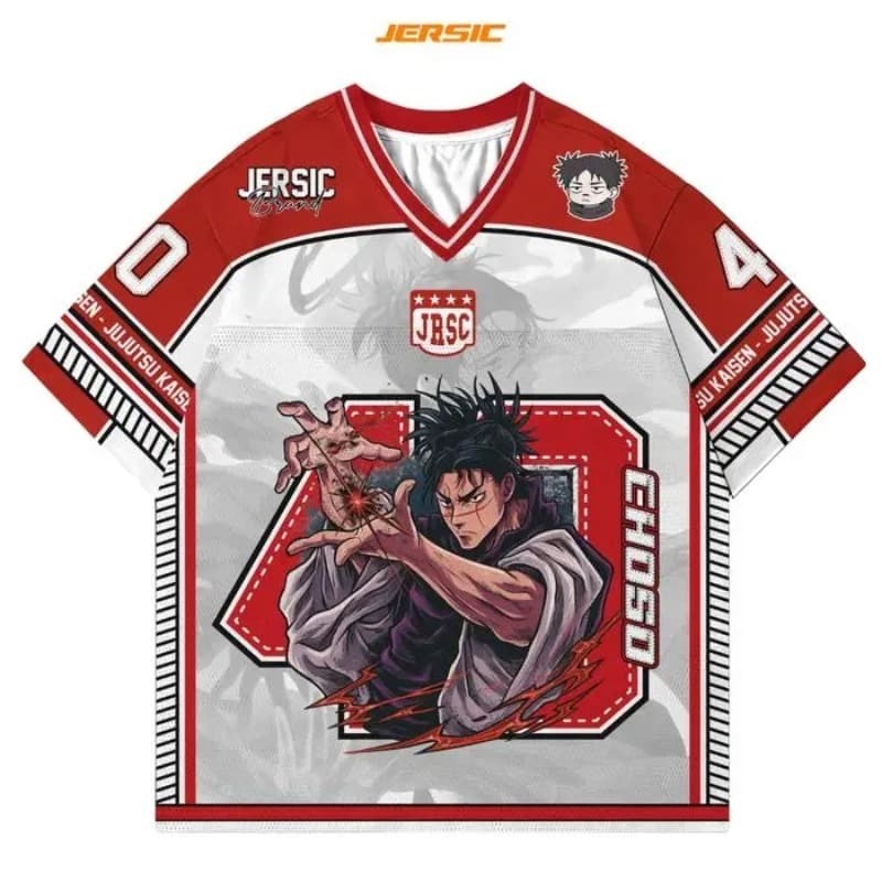 アニメ呪術廻戦 Choso プリントジャージシャツ男性女性カ - Anime Merchandise Shirt のレビューと価格