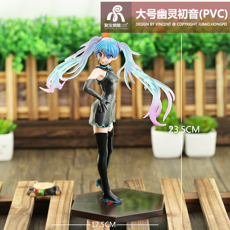初音ミクフィギュアアニメ人形ウサギの耳付きかわいいデスクトッ - Anime Cosplay Merchandise のレビューと価格