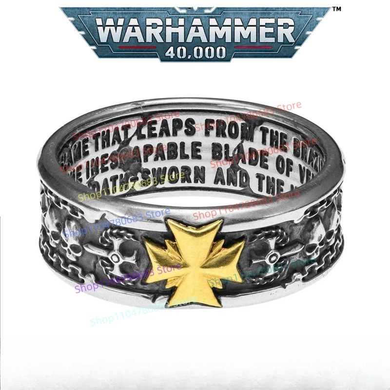 40Kブラックテンプラーズ十字軍誓約指輪 高品質コレクタブル - Anime Merchandise Men のレビューと価格