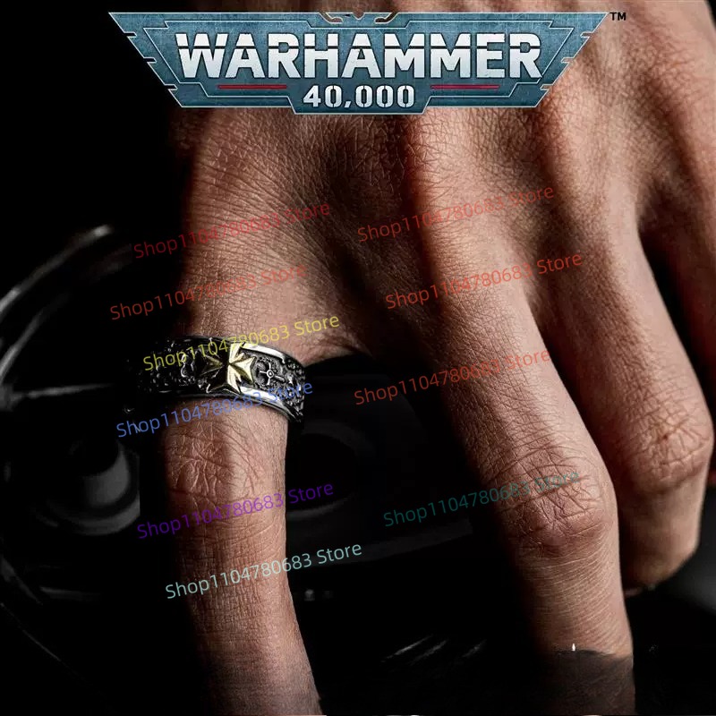 40Kブラックテンプラーズ十字軍誓約指輪 高品質コレクタブル - Anime Merchandise Men のレビューと価格