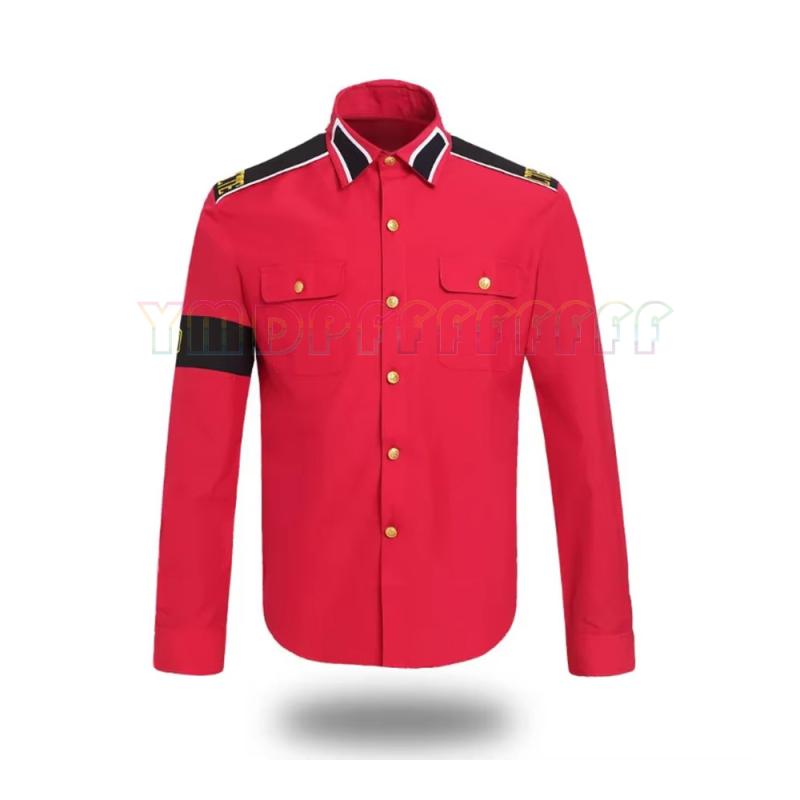 ポップ・マイケル・ジャクソン反戦ミリタリーシャツメンズレトロ - Anime Merchandise Men のレビューと価格