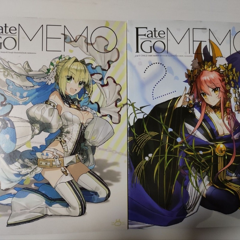 2冊 Fate GO MEMO 1 2 アートブック アート - Fate Anime Merchandise のレビューと価格