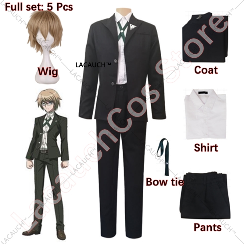 アニメダンガンロンパ暁夜トガミコスプレ衣装ショートウィッグダ - Anime Merchandise Men のレビューと価格